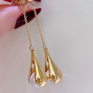 S925 Silver Lace Earrings with 10-11mm Natural Pearl <b>Large</b> Face Flawless Dangle Design Fashionable Generous Matching <b>Gift</b> <b>Box</b> - Product Image 4