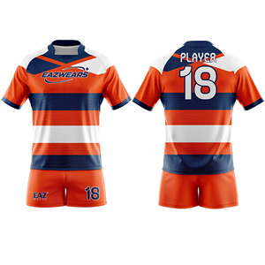 Custom Rugby Team Uniform Breathable Rugby Jersey And Shorts Set OEM ODM Rugby Sportswear Manufacturer Private Label Supplier - Product Image 2