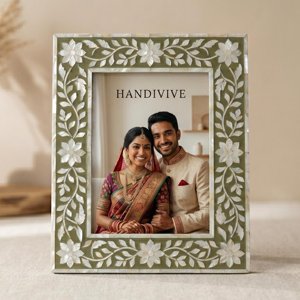 Wall and tabletop picture <b>frame</b> with mother of pearls inlay for family photo <b>gallery</b> cheapest price - Product Image 5