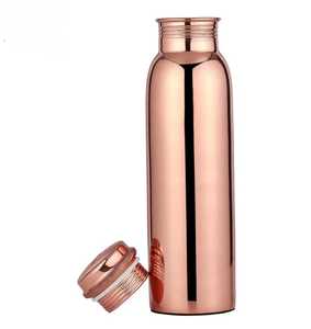 Nouvelle Arrivée Bouteille d'Eau en Cuivre Pur Faite à la Main Personnalisée 1 Litre, Bienfaits pour la Santé, Modèle Simple - Product Image 3