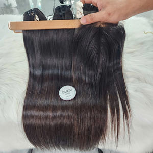 Extensiones de Cabello Humano Vietnamita Liso, 100% Virgen y Natural, Cabello Humano Crudo, Extensiones Lisas Naturales, Color Negro Natural - Product Image 2