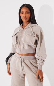 Conjunto Deportivo 2 en 1 para Mujer, Chaqueta con Cremallera de Manga Larga y Bolsillos Laterales, Pantalones Deportivos para Correr, Ropa de Invierno - Product Image 4