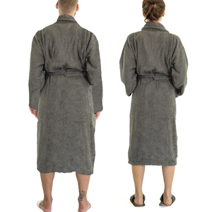 Wholesale Price Summer Long Absorbent Flannel Bath Robe Kimono Men Sleepwear Dressing Luxury <b>Waffle</b> Towel - Product Image 6