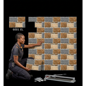 European Style Villa Outdoor Elevation Stone Brick Semi Matt Finish Ceramic Glazed <b>Wall</b> Tiles 250x375mm - Product Image 6