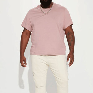 T-shirts 100% coton délavés à l'acide, confortables, nouveau design, séchage rapide, t-shirts délavés à l'acide pour hommes, nouveau design, t-shirt uni délavé à l'acide - Product Image 2
