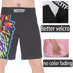Shorts de combat MMA haut de gamme pour hommes, Black Jack, shorts d'entraînement professionnels UFC pour BJJ No-Gi Grappling et Jiu-Jitsu, légers - Product Image 3