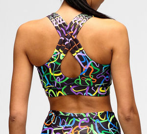 Sujetador Deportivo de Alta Calidad para Mujer, Talla Grande, Reversible, Sin Costuras, de Alta Sujeción, Moderno, Informal, de Secado Rápido, Transpirable, con Logotipo Frontal - Product Image 3