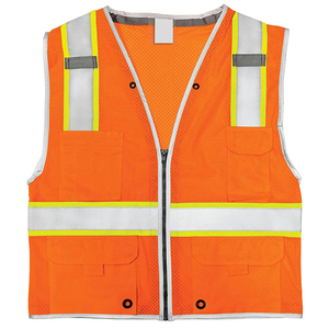 Gilet de sécurité haute visibilité pour homme en polyester, confortable, respirant, séchage rapide, vêtements de travail à bas prix, best-seller - Product Image 5