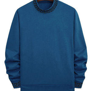 Sweat-shirt d'hiver super molletonné, isolant thermique, 420 GSM, en coton, col rond, anti-rétrécissement, pour temps froid, le plus confortable, uni - Product Image 1