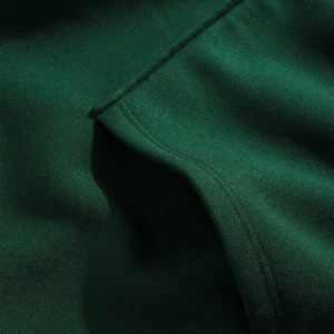 เสื้อสเวตเชิ้ตมีฮู้ดสีเขียวสำหรับผู้ชาย ผ้าฝ้าย 100% ทรงปกติ สวมใส่สบาย สีพื้น ดีไซน์กระเป๋าเสื้อ เหมาะสำหรับใส่ในฤดูใบไม้ร่วง - Product Image 5