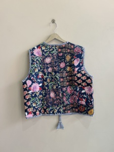 Gilet en coton matelassé à motifs indiens pour femmes - Product Image 6