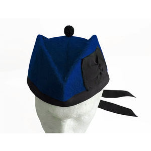 Gorro Tradicional Escocés Azul Oscuro, Gorro Glengarry de Lana, Gorro Piper, Venta al Por Mayor 2026 - Product Image 2