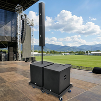 Ensemble de colonnes audio mono portables LS3 Active en bois, 800 W, avec garantie de 3 ans, connectivité XLR/Speakon, impédance de 8,0 ohms