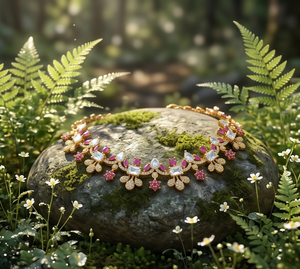 Divyor - Juego de Collar y Pendientes de Cobre Chapado en Oro con Circonitas, Diseño de Flor con Corte Princesa, Joyería de Boda Certificada, Clásico para Mujer - Product Image 4