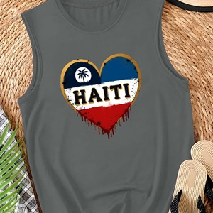 <b>Heart</b> design with HAITI Women's casual vest - Product Image 1