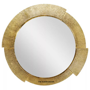 Atractivo Espejo Decorativo de Pared con Diseño de Hojas y Árboles, Acabado Negro, Forma Única de Metal, Decoración de Interiores - Product Image 6