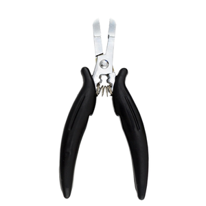 Alicates Profesionales para Extensiones de Cabello de Acero Inoxidable de Grado Quirúrgico Color Plateado con Dientes para Uso Comercial Ariston - Product Image 1