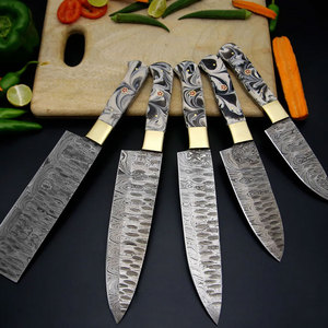 Ensemble de couteaux de cuisine professionnels en acier Damas, design élégant et raffiné, couteaux de chef, durables, performants et fiables pour la cuisine quotidienne - Product Image 3