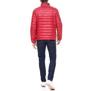 Chaqueta Acolchada Brillante de Invierno para Hombre, Personalizada por el Fabricante, Cortavientos, con Cuello Alto, de Secado Rápido y Transpirable, Color Negro - Product Image 2