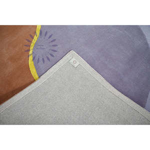 ชุดพรมปูในพื้นที่ทำด้วยผ้าขนสัตว์โมเสคแบบถักมือสุดหรูของโมร็อกโก81สำหรับตกแต่งห้องนั่งเล่นและห้องนอน - Product Image 3