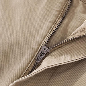 Chaqueta Cortavientos para Hombre, Corte Ajustado, 100% Algodón, Multibolsillos, Informal, para Trabajo al Aire Libre, Ecológica, Ligera, con Cintura Elástica - Product Image 5