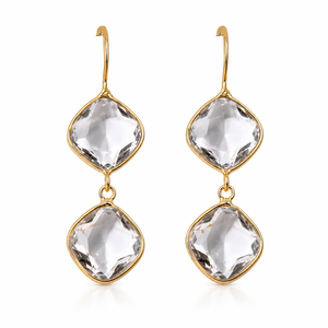 Pendientes Colgantes con Bisel de Latón Chapado en Oro Antiguo, Perlas de Imitación, Estilo Bohemio Clásico para Mujer, Directo de Fábrica - Product Image 5