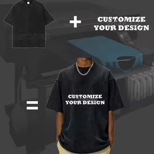 Camiseta Premium 2026 con Impresión Digital Personalizada, 300 GSM, 100% Algodón, Estilo Urbano, Lavado Ácido, Ecológica, de Secado Rápido para Hombre - Product Image 6