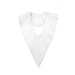 Cinta de graduación de color liso, forma de V, para coro, pañuelo sagrado, chal de honor, cinta ceremonial, toga de bachillerato, 100% poliéster, unisex - Product Image 5