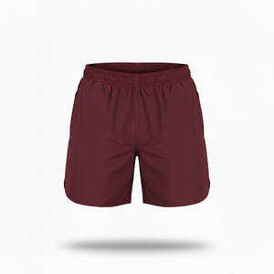 Shorts de course personnalisés pour hommes, séchage rapide, légers, respirants, en Spandex/Nylon, couleur unie, compression, style urbain, taille mi-haute élastique - Product Image 1