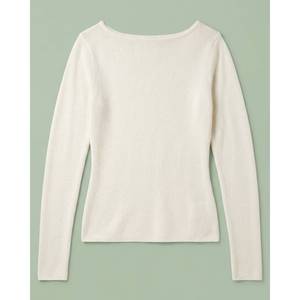 Suéter Casual de Punto para Mujer, con Hombros Descubiertos, para Primavera, Verano y Otoño, con Cierre de Cremallera y Decoración de Botones - Product Image 1
