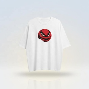 Camiseta de Algodón Grueso con Logotipo Personalizado, Transpirable, Estilo Urbano, Corte Cuadrado, Hombros Caídos, para Hombre - Product Image 4