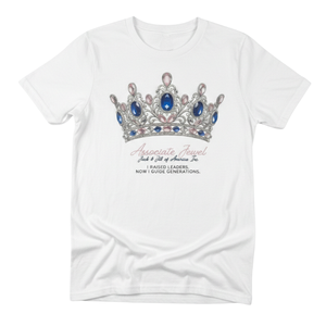 T-shirt graphique Couronne de Bijoux pour Femme, en Coton Doux, Col Rond, Manches Courtes, Décontracté, Tendance, Vêtement Quotidien - Product Image 1