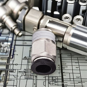 Raccord pneumatique DFK Industrial Corp. 6 mm mâle droit à enfoncer pour tubes en PU/PE/nylon, résistance à la pression de 1,1 Mpa - Product Image 6