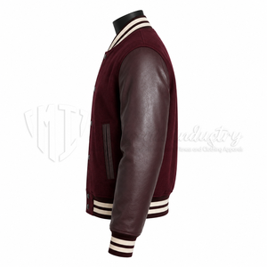 Chaqueta Varsity de Invierno Personalizada de Lana Transpirable y Resistente al Viento para Unisex, Fabricante Mayorista OEM - Product Image 4