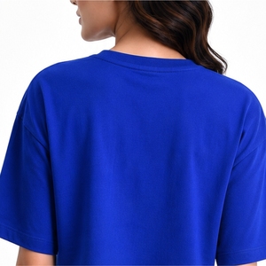 Custom Women's <b>Crop</b> <b>Top</b> Premium Crew Neck Short Sleeve Letter Print Loose Fit Casual Stretch Breathable Comfortable For <b>Crop</b> <b>Top</b> - Product Image 5