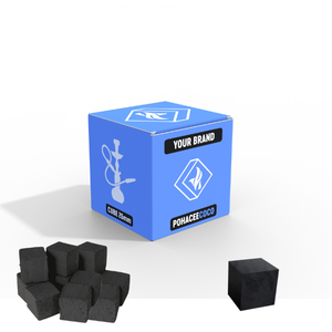 A la venta Indonesia Shisha carbón Hookah fumar briquetas carbón Natural OEM Etiqueta Privada ceniza baja forma de cubo de combustión larga - Product Image 1