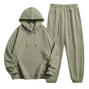Ensemble de survêtement unisexe à capuche pour homme et femme, ensemble assorti pour couple, pantalon de jogging décontracté en coton 100% - Product Image 5