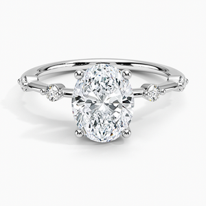Anillo de Plata S925 con Diamante Moissanite de Corte Ovalado, Posiciones Separadas, Regalo Especial de Aniversario para Mujer - Product Image 5