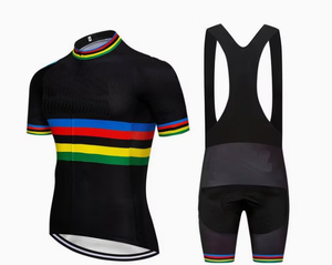 Ensembles de maillots de cyclisme pour hommes, maillots de vélo de route légers, shorts à bretelles avec poches rembourrées - Product Image 2