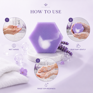 Jabón de Leche de Cabra Orgánico Natural Transparente Hecho a Mano al por Mayor, en Forma de Hexágono, Blanqueador de Piel, Hidratante, para Baño Facial y Corporal - Product Image 5
