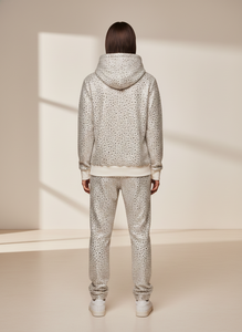 Conjunto de Sudadera con Capucha y Pantalones de Chándal de Lujo con Pedrería para Hombre, 500 g/m² de Alto Gramaje, Lavado Ácido, Logotipo Personalizado, Estilo Urbano, OEM, Oversize - Product Image 4