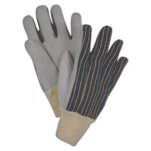 Gants de travail en cuir de vachette pleine fleur, gants de chauffeur, pour entrepôt, jardinage, hommes et femmes, avec revers tricoté, protection des mains - Product Image 1