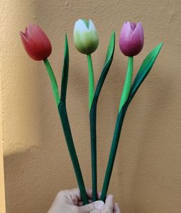 ของตกแต่งบ้านทำมือจากไม้กระถินณรงค์ Tulip Play Sound พร้อมสไตล์โรแมนติกและเทคนิคการขัดเงา ความยาว 37 ซม. น้ำหนักเบา เหมาะสำหรับเป็นของขวัญ - Product Image 5