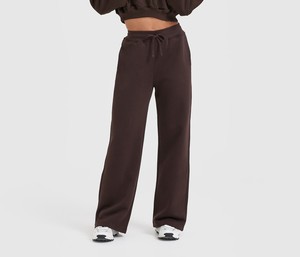 Pantalones Deportivos de Felpa para Mujer, 100% Algodón, Cálidos para Invierno, Cintura Elástica, Casuales, para Entrenamiento, OEM, ODM, Marca Privada - Product Image 1