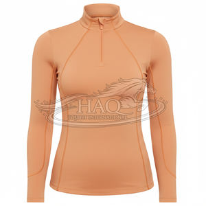 Haut de performance à manches longues pour l'équitation, sous-vêtement de compression personnalisé pour l'entraînement équestre, vêtements d'équitation - Product Image 1