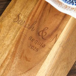 Plateau de service en bois Bismillah de qualité supérieure, idéal pour servir des desserts, des collations, des apéritifs, dans les hôtels et les restaurants. - Product Image 6