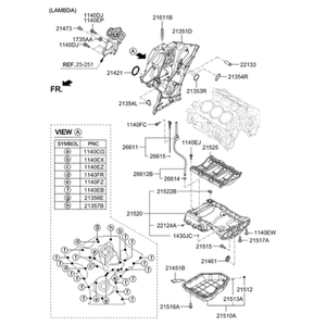 G70 ปะเก็นและซีลใหม่ 2151323001 - Product Image 2
