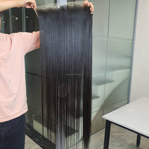 Extensiones de Cabello Humano Virgen de 8 a 40 Pulgadas, Lisas, Sin Procesar, Doblemente Tramadas a Máquina, Color Claro, Vietnam - Product Image 4