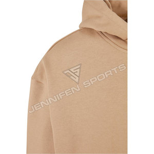 Vente en gros usine – Nouveaux sweats à capuche décontractés pour hommes, 100 % coton respirant, brodés, coupe ample, séchage rapide - Product Image 3
