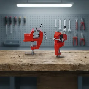 40 50 60 75 mm Étau pour bébé avec poignée plus grande Base fixe Outil à main pour le travail du bois dans les industries mécaniques - Product Image 3